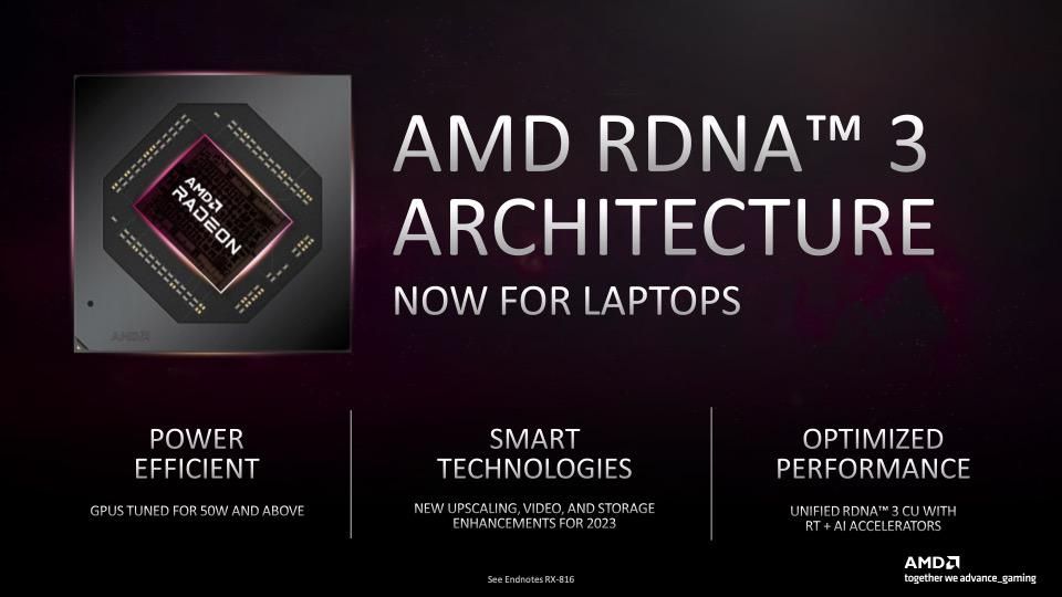 AMD推出多款全新Radeon GPU驱动高性能、高能效的游戏笔记本