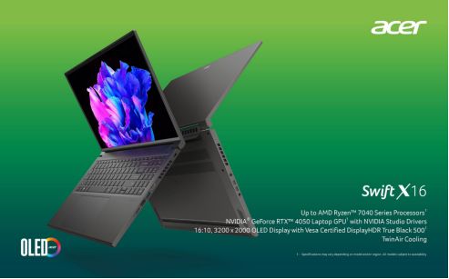   宏碁发布全新传奇Go 16，锐龙7000+RTX40打造更强生产力！