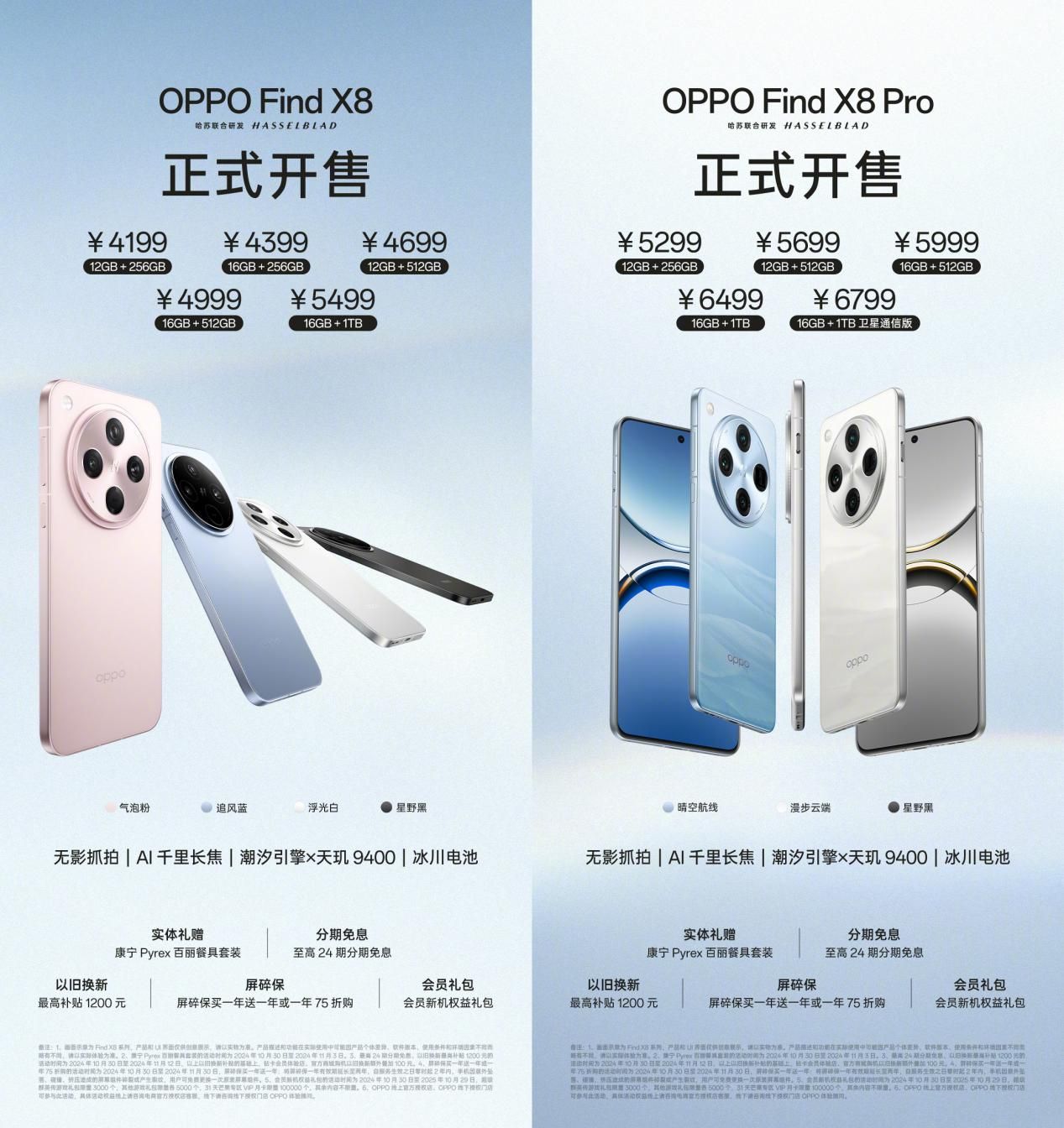 年度影像旗舰Find X8系列现已火热开售，4,199元起！