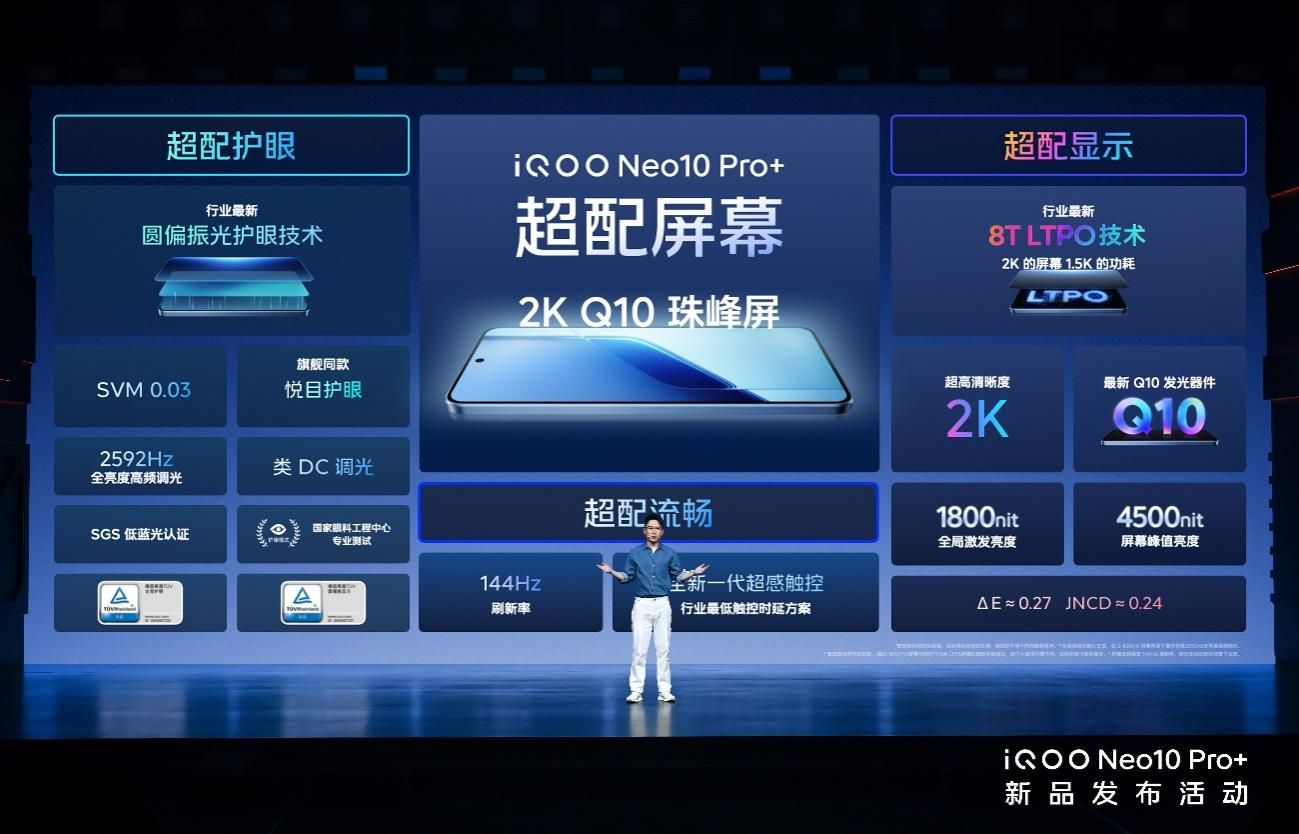 2K屏骁龙双芯旗舰 “超配双芯战神”iQOO Neo10 Pro+发布-锋巢网