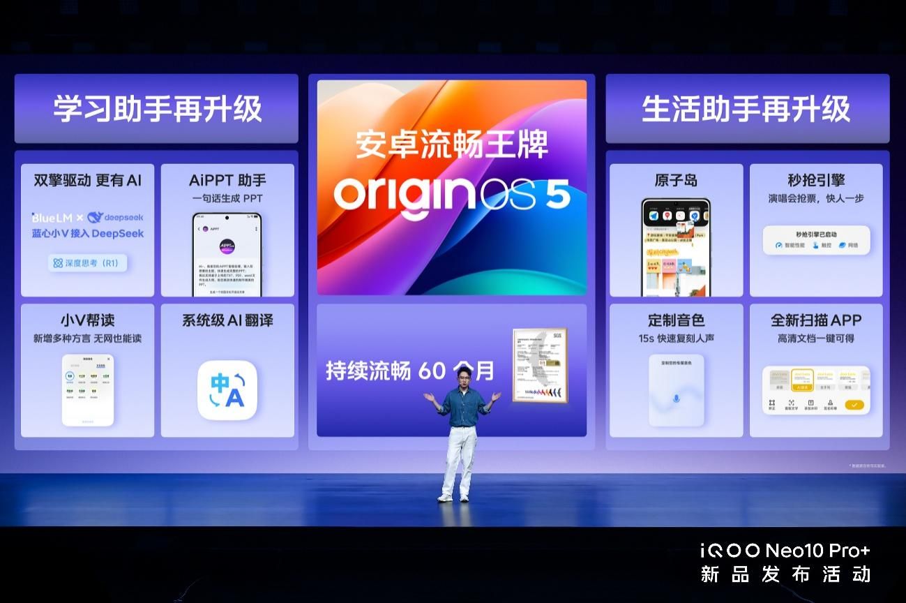 2K屏骁龙双芯旗舰 “超配双芯战神”iQOO Neo10 Pro+发布-锋巢网