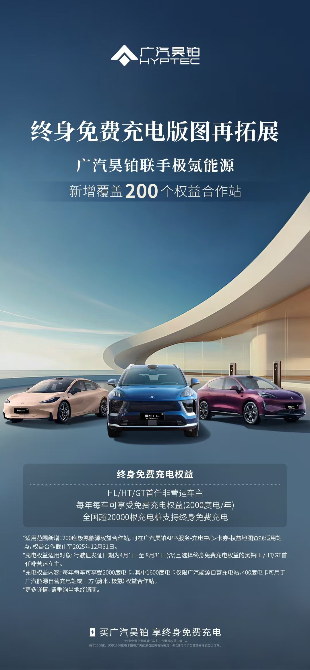 新增200个极氪能源权益合作站！广汽昊铂终身免费充电版图再拓展